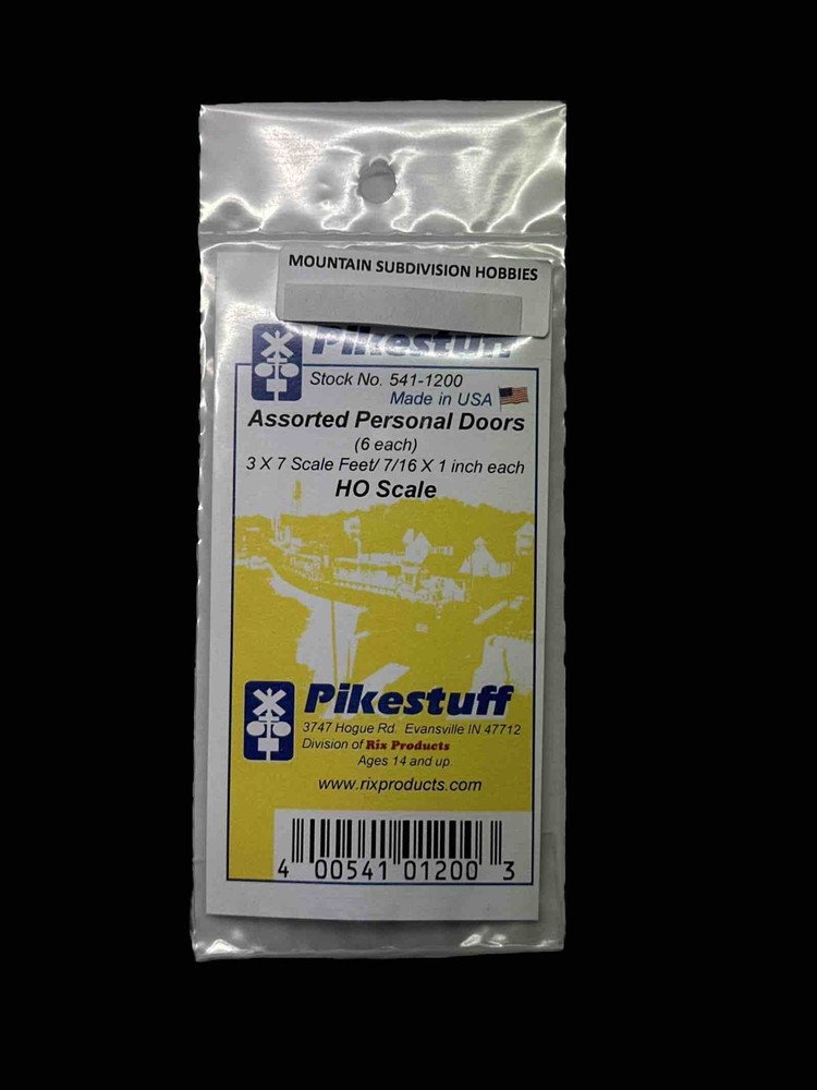 Pikestuff 1200 HO Scale Assorted Personal Doors | 6 Doors | $5 Offer