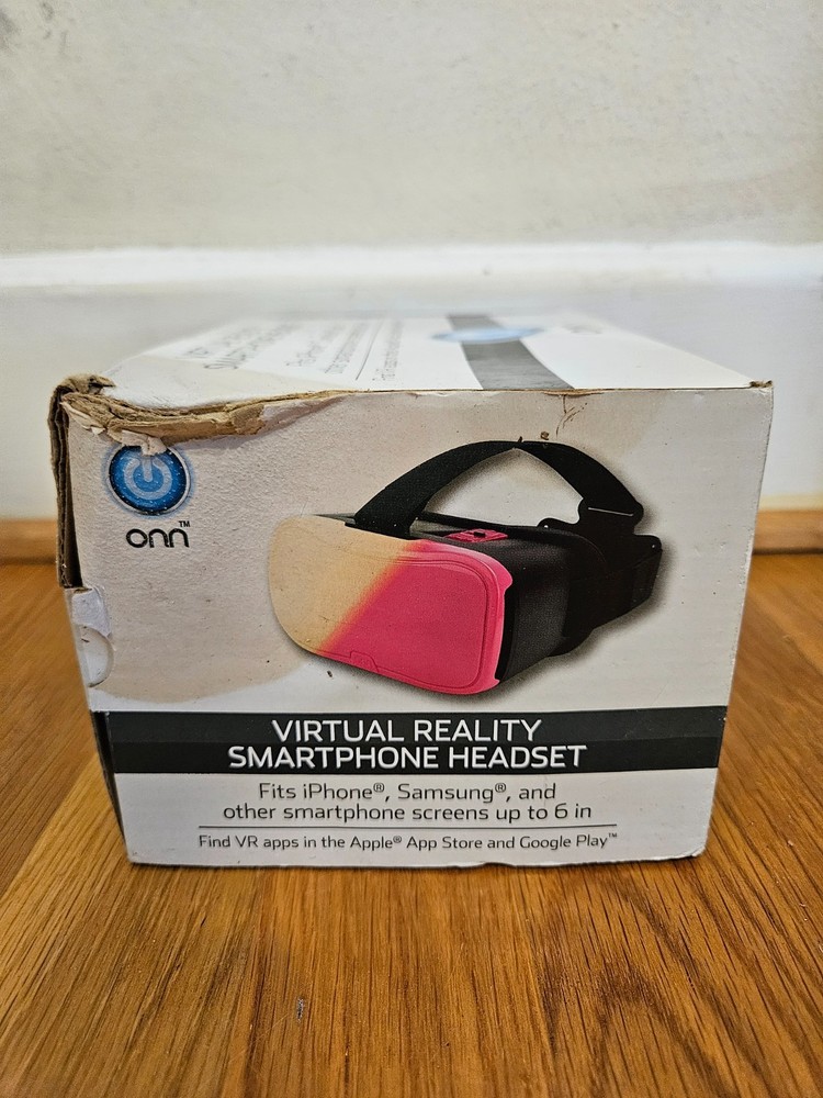 Onn Virtual Reality Smartphone Headset Fits Samsung, iPhone, Android