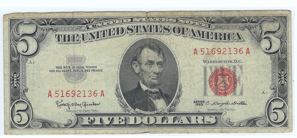 1953 $5 UNITED STATES NOTE