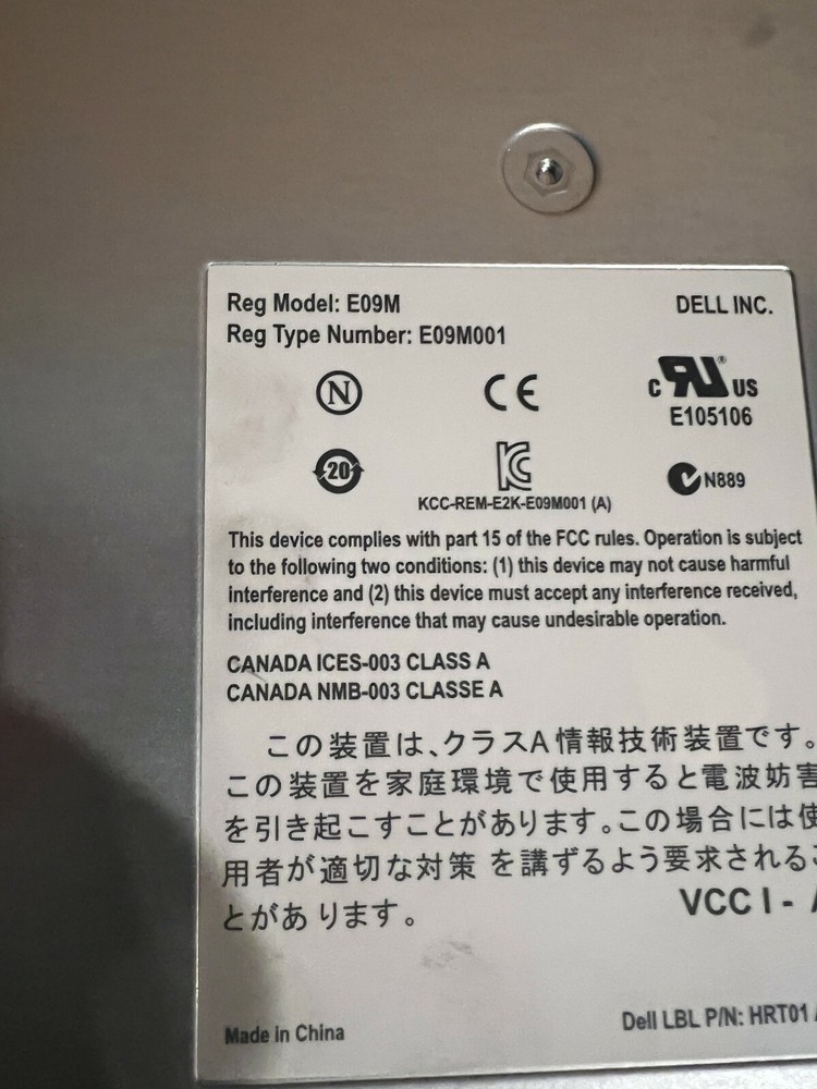 Dell EqualLogic Type 11 Control Module E09M001 E09M HRT01 A01