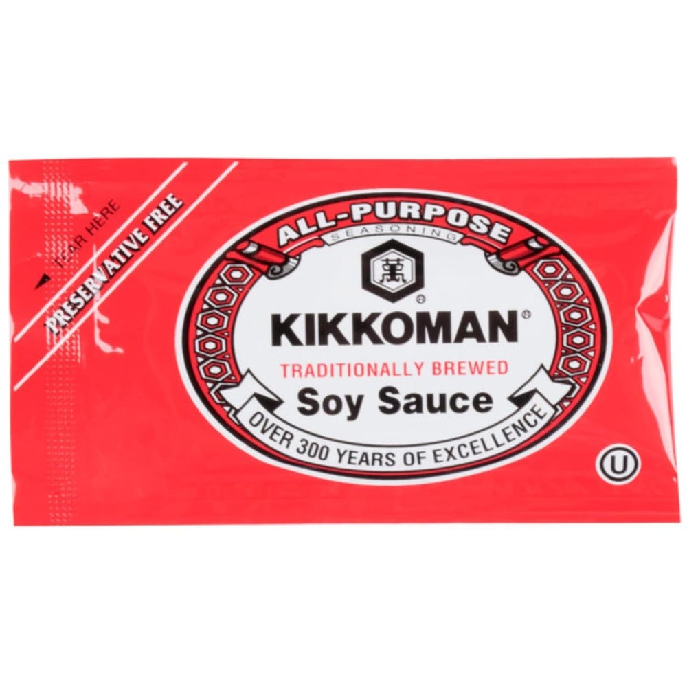 Kikkoman Soy Sauce Packets, Traditionally Brewed, 100-count