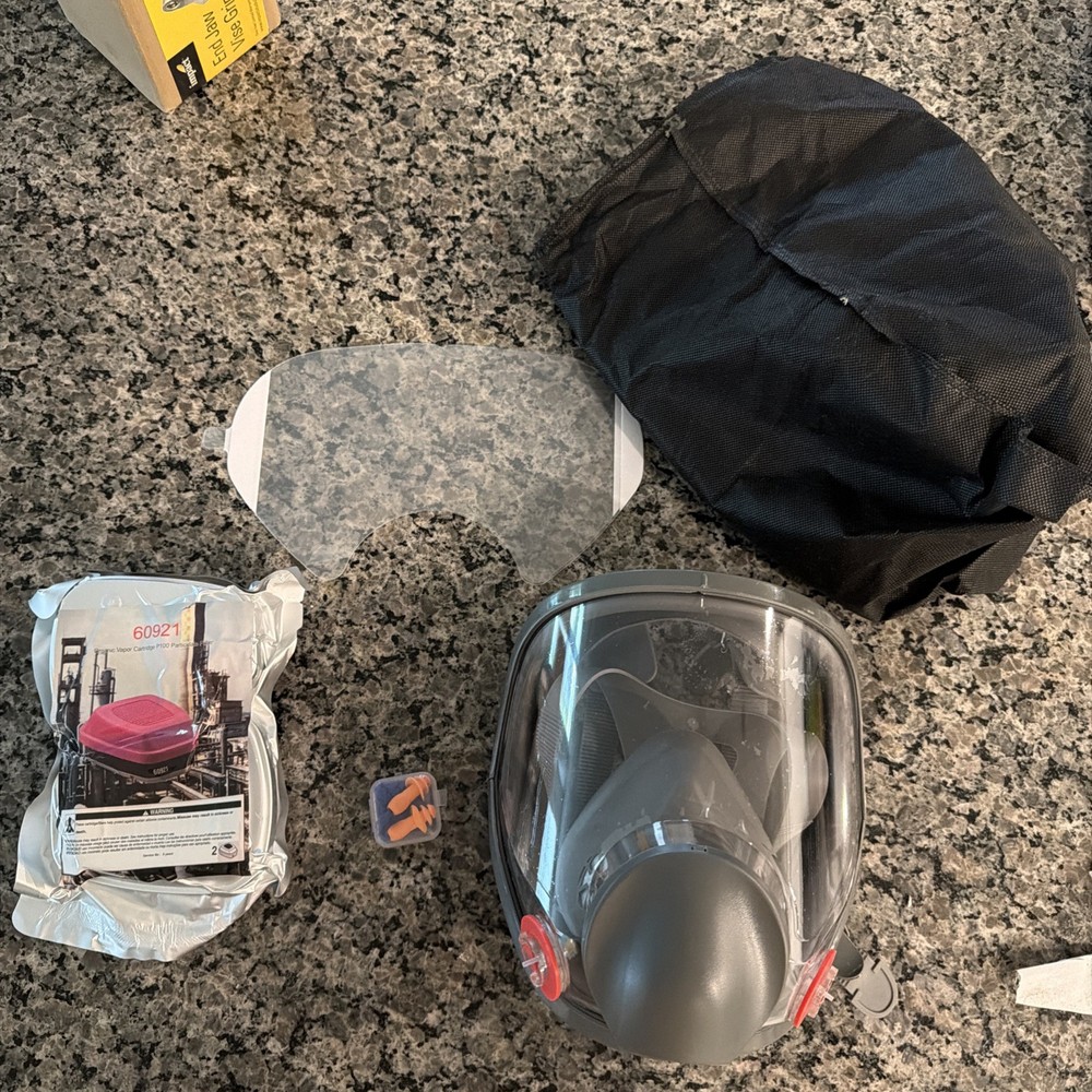 Reusable Full Face Respirator Carbon Filter 6800