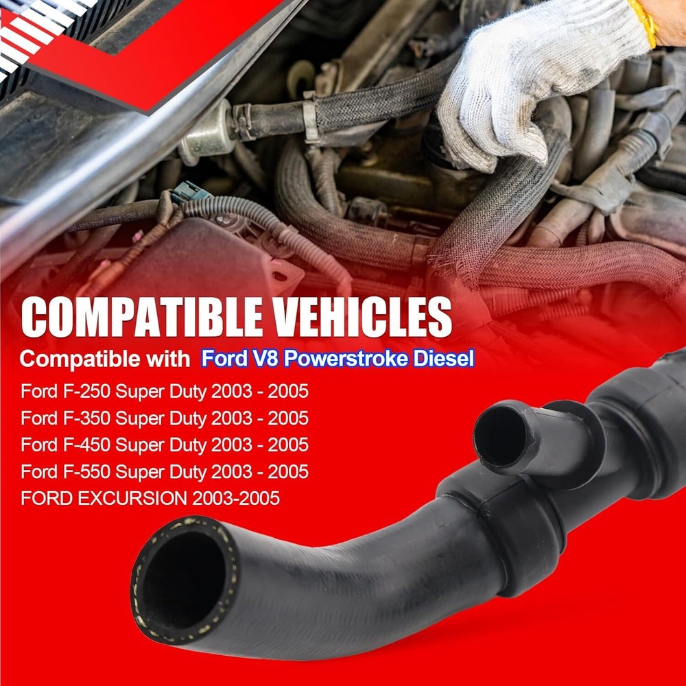 SMMS Coolant Hose for Ford, Engine Coolant Reservoir Hose Compatible with Super