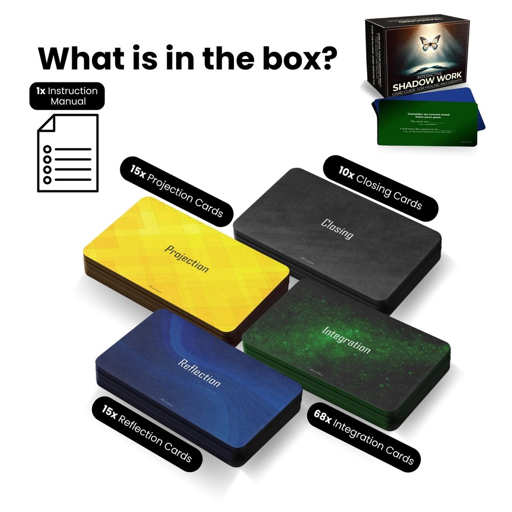 Shadow Work Cards The First, Interactive Shadow Work Game Distilled from Shad...