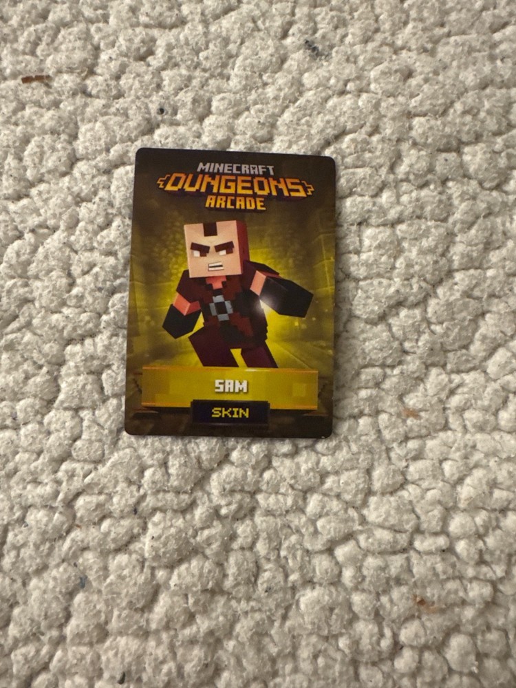 Minecraft dungeon cards Sam skin