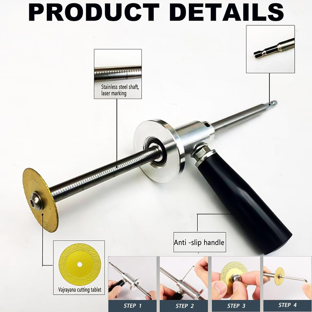 Inside Pipe Cutter for PVC Pipe, Upgraded Versatile PVC Pipe Cutter and Drill...