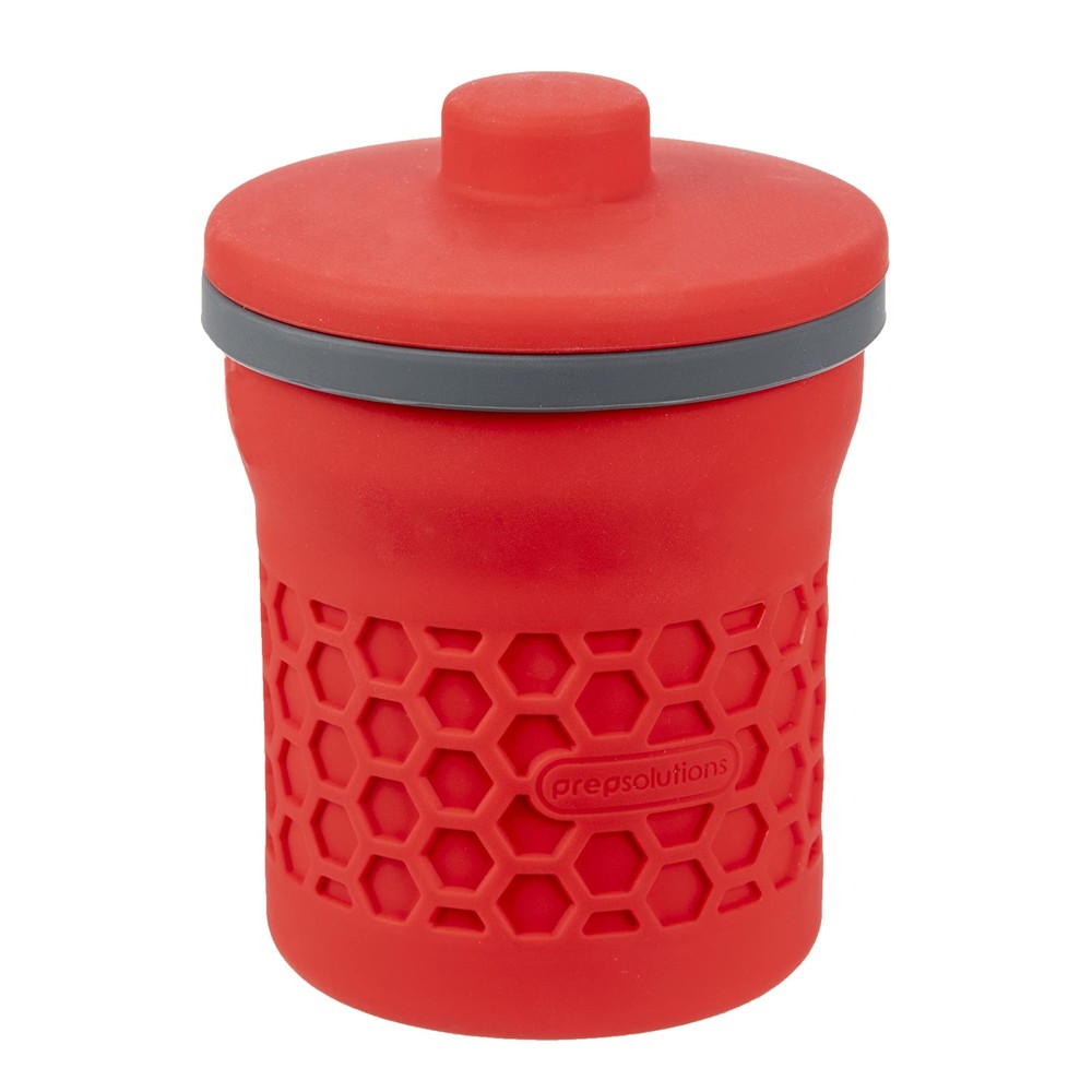 Prep Solutions Grease Keeper with Strainer 2 Cup Silicone Food Strainer