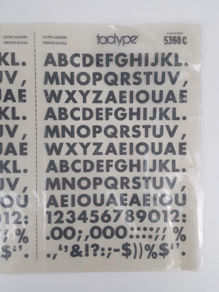 TACTYPE 5360C double Sheet Dry Transfer