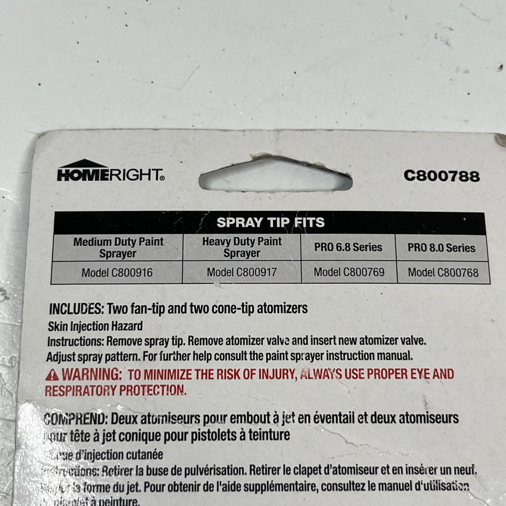 4 Pack Atomizer Valves HomeRight Paint Sprayers Fan & Cone C800788