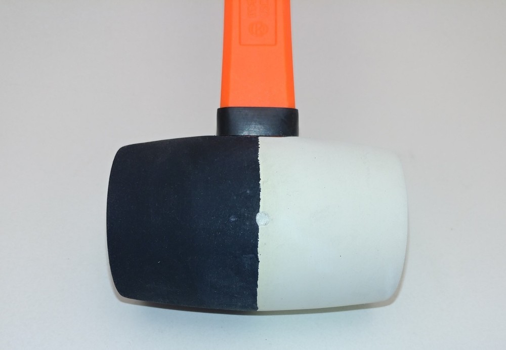 1lb Rubber Mallet With Rubberized Fiberglass Handle