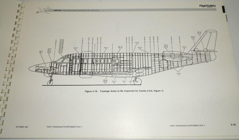 Flight Safety Astra Maintenance Schematic Manual 1991