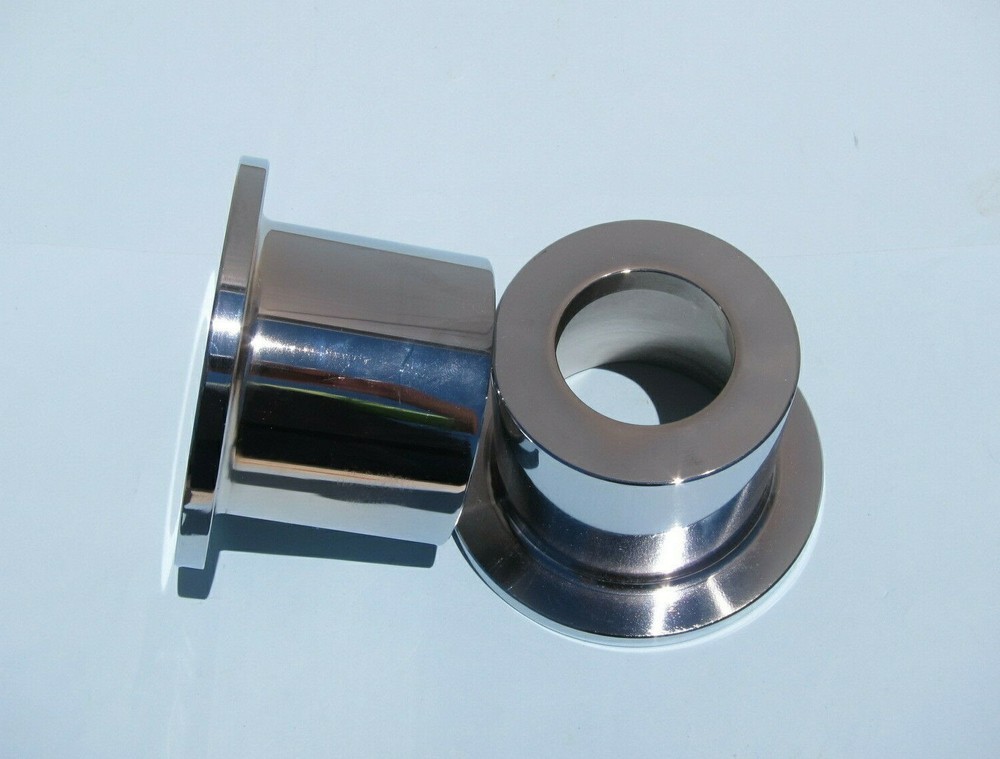 Lowrider Hydraulics super deep reverse cups for telescopic cylinder, chrome