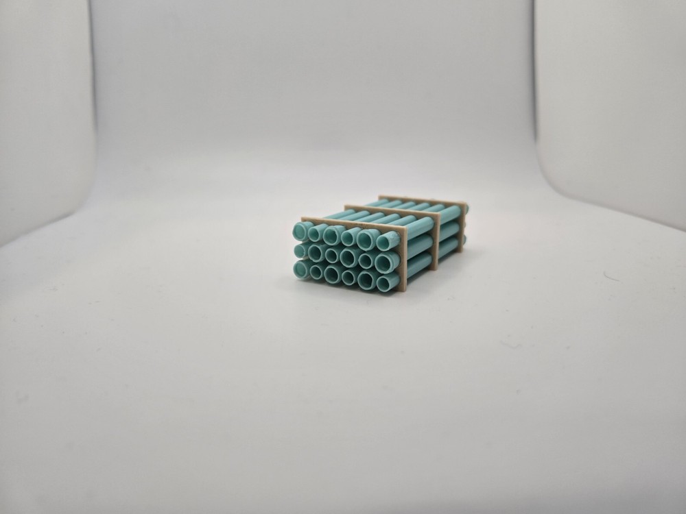 1/64 Scale 12" Sewer Pipe Trailer Load/Diorama Accessory