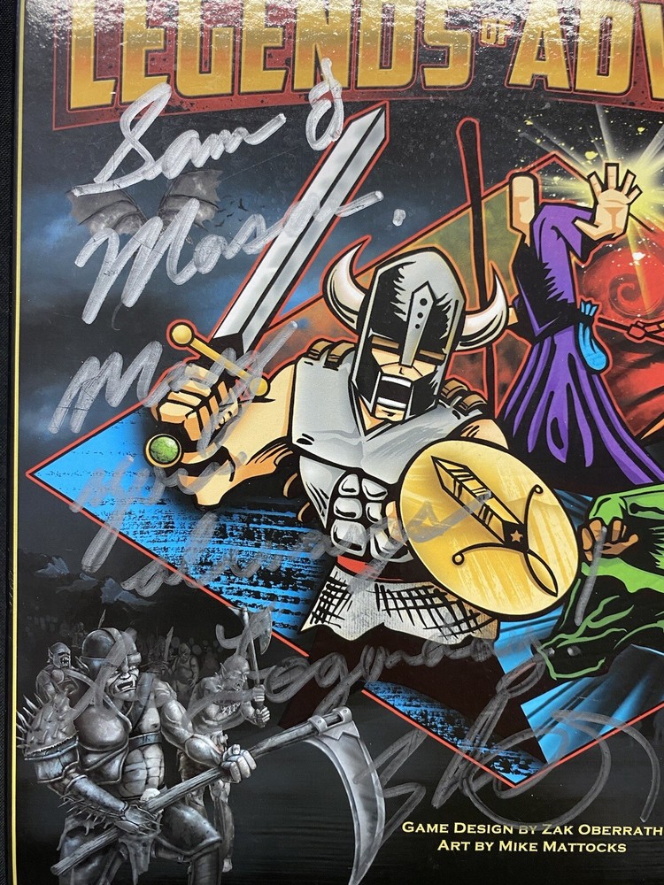 SIGNED LEGENDS OF ADVENTURE BOARD GAME