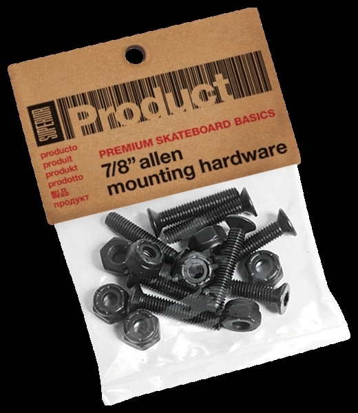 New Superior Allen Assorted Skateboard Mounting Hardware - 7/8"