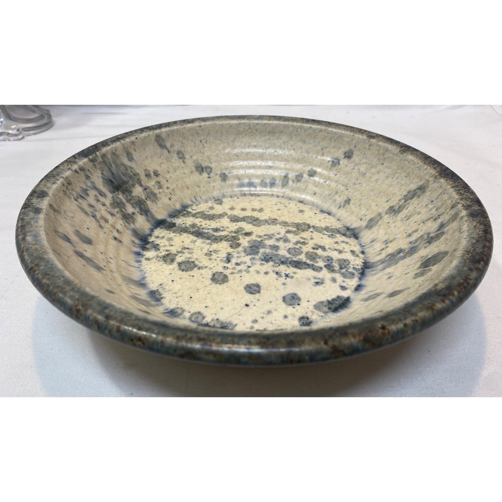 Spatterware Pottery Dish Signed Tromp