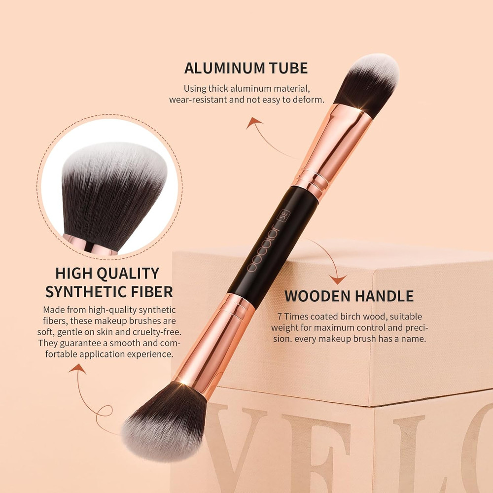 Makeup Brushes 6Pieces Double Sided Makeup Brushes Set Professional Foundation E