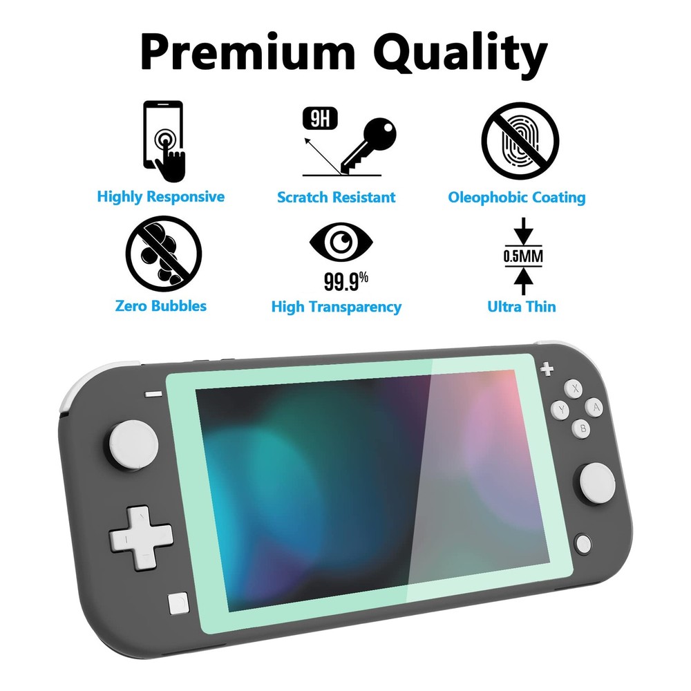 switch lite protective film misty green