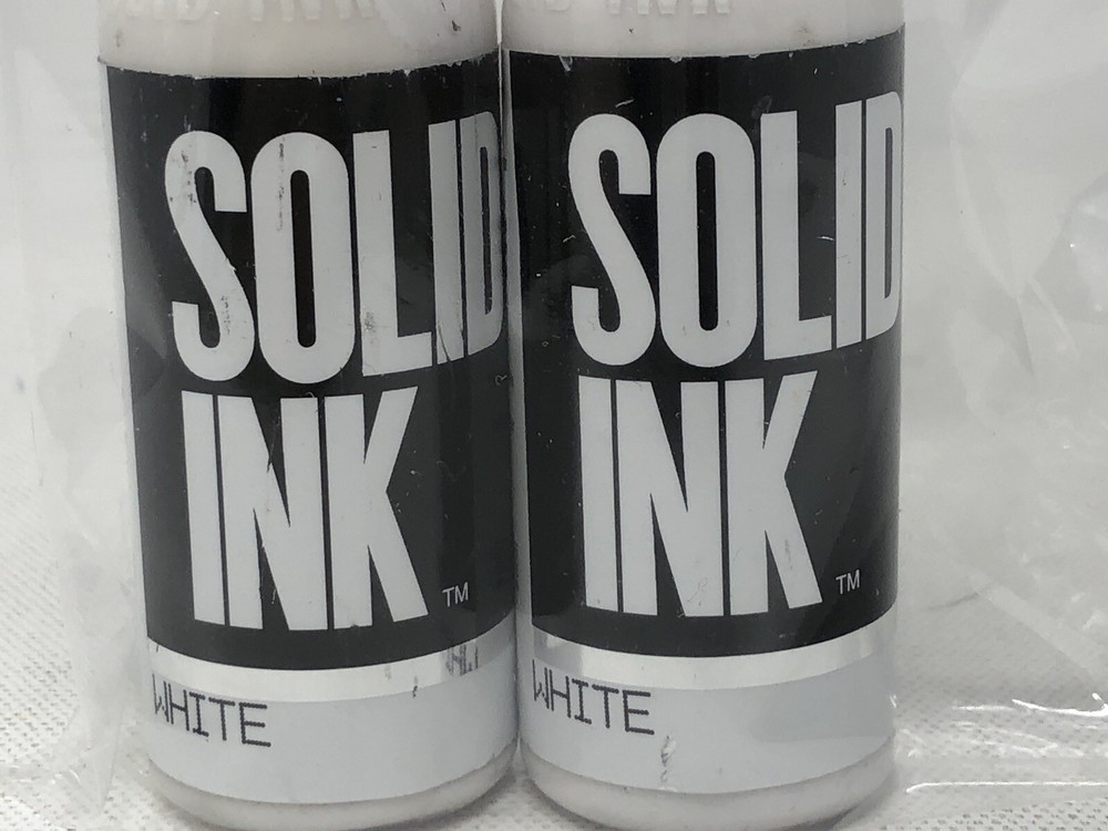 Solid Ink Tattoo Ink White Lot of 2
