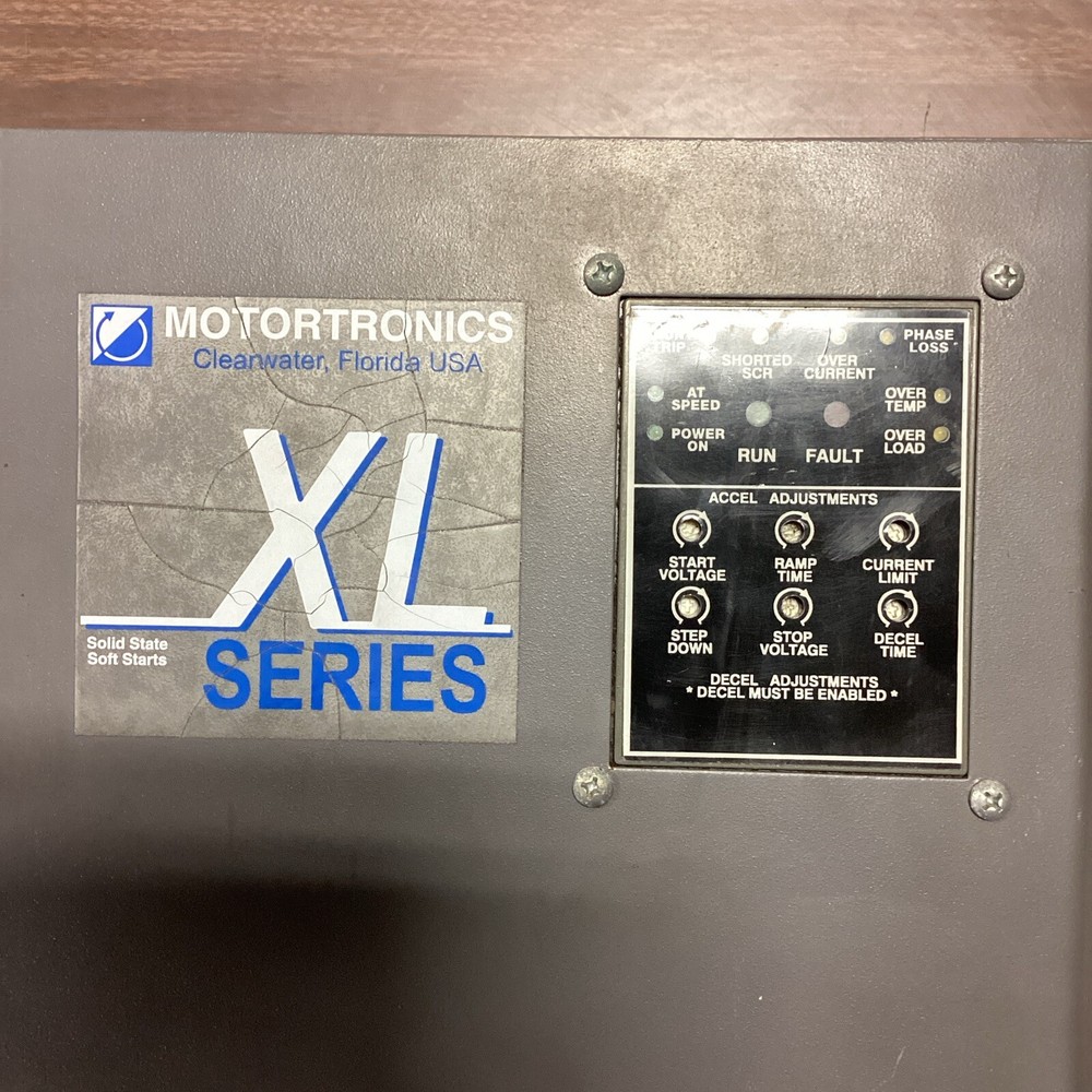 Motortronics XLS-62 Solid State Soft Start Voltage: 480VAC 62A, Control: 120VAC