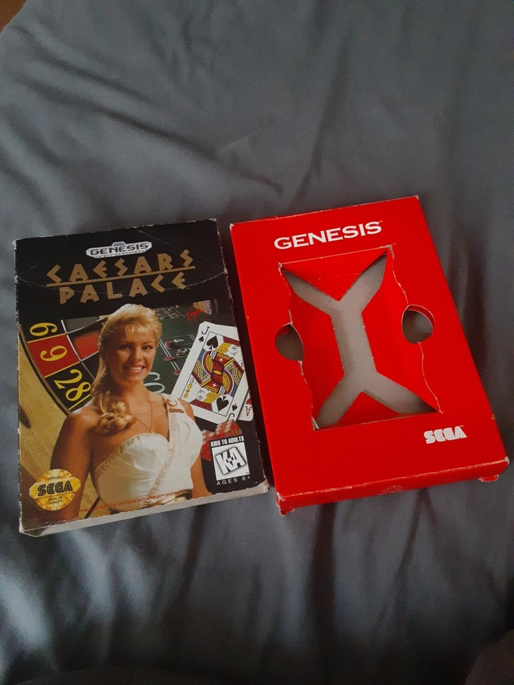 Ceasars Palace Sega Genesis Original Used Empty Case Only BOX