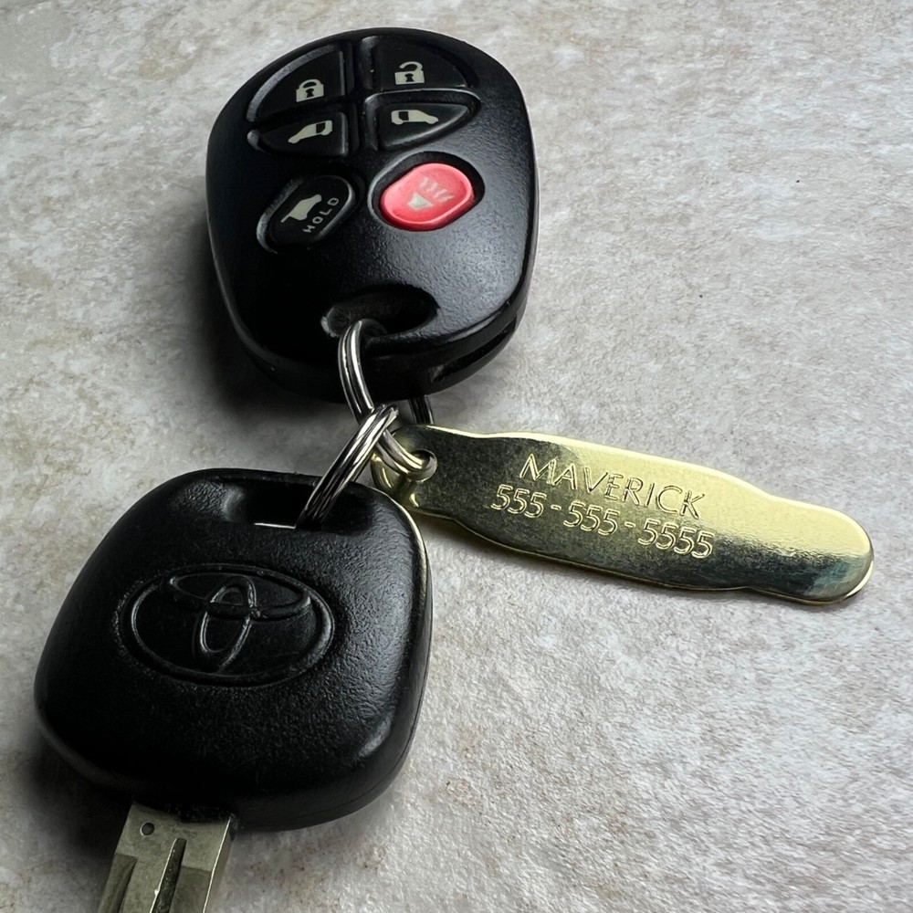 Custom Engraved Tags Personalized ID Tags Name Plate MINI BRASS Nameplate BATON