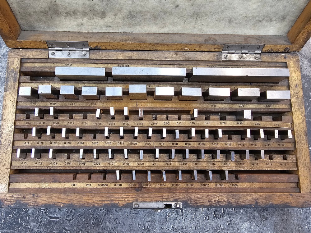 Kuroda Gage Blocks 82504 Missing/Replacements/Rusted. Set For Messing With.