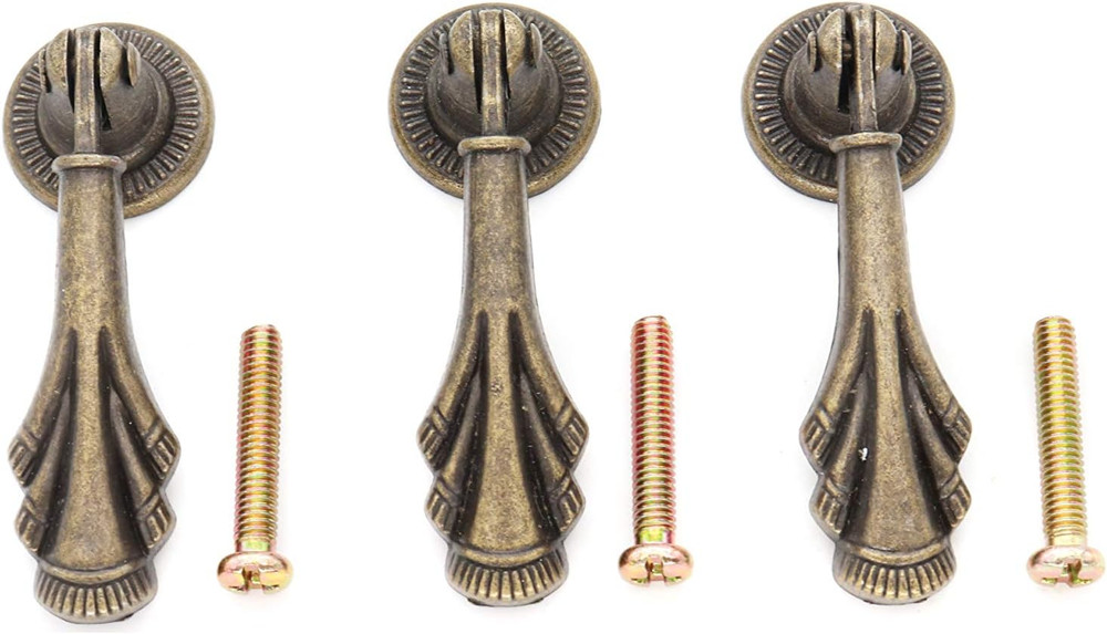 10-Pack Vintage Drawer Pulls Pendant for Cabinet Table Cupboard