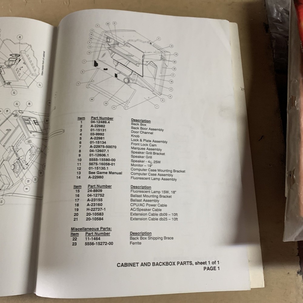original arcade game owners manual Williams Pinball 2000 Schematics