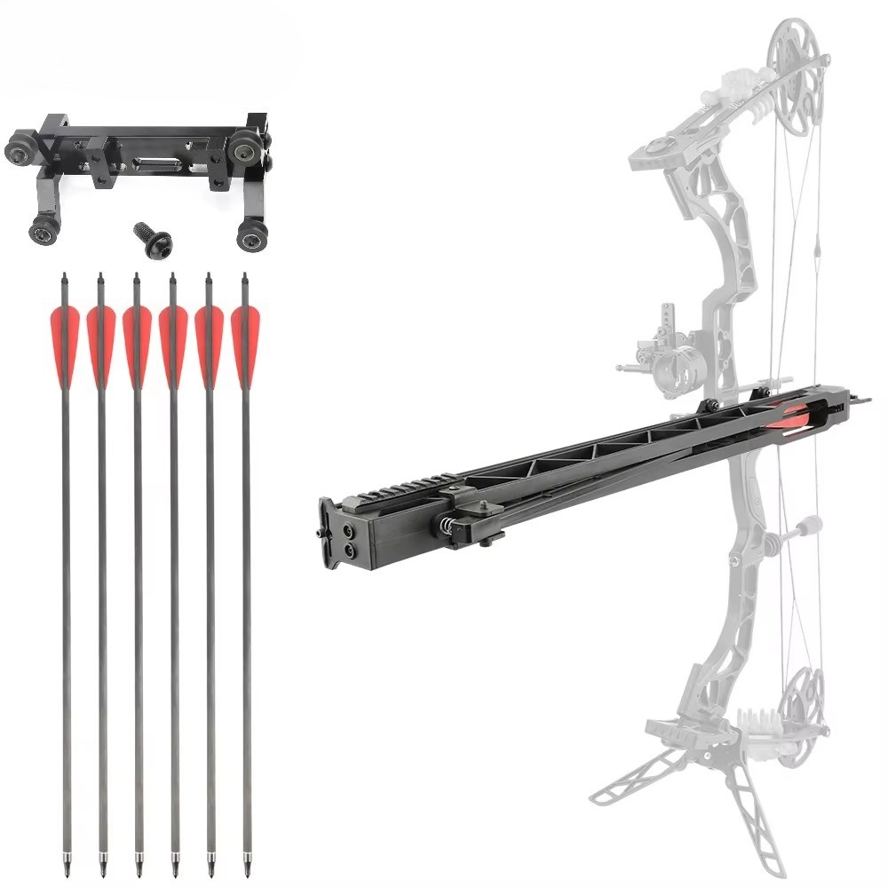 Archery Arrow Launcher Track Continuous Shooting Bow Assistant Tool with Arrow