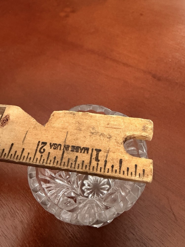 Cut Lead Crystal Toothpick Holder