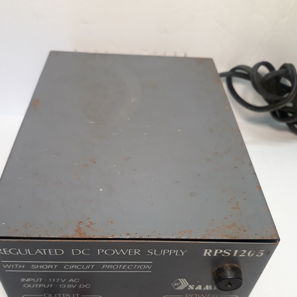 SAMLEX RPS 1205 REGULATED DC POWER SUPPLY 5 AMP 12V Fully Functional