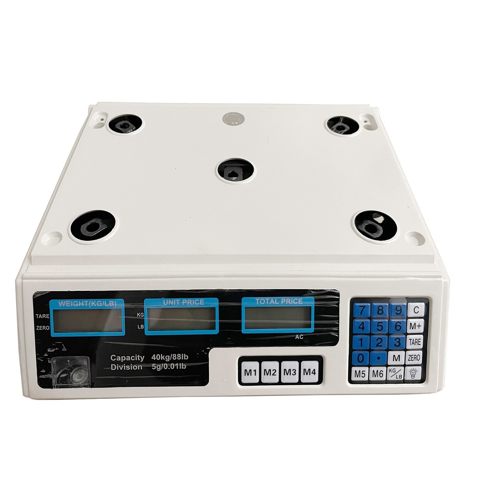 40kg/5g Digital Price Computing Scale for Vegetable US Plug backlit LCD display