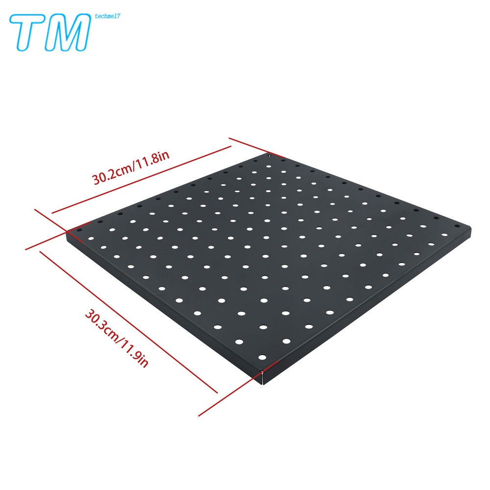 4 Pcs Metal Pegboards Peg Boards Wall Organizer Panel Storage Hanger 12" × 12"