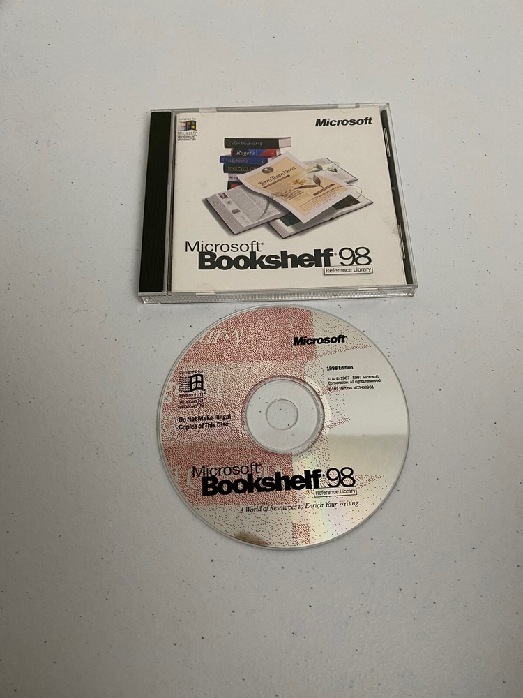 Microsoft Bookshelf 98 Reference Library Full Version for Windows X03-08961