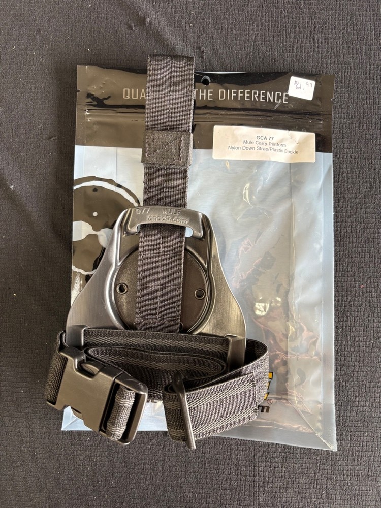 G-Code GCA-77 Mule drop holster mount nylon down strap