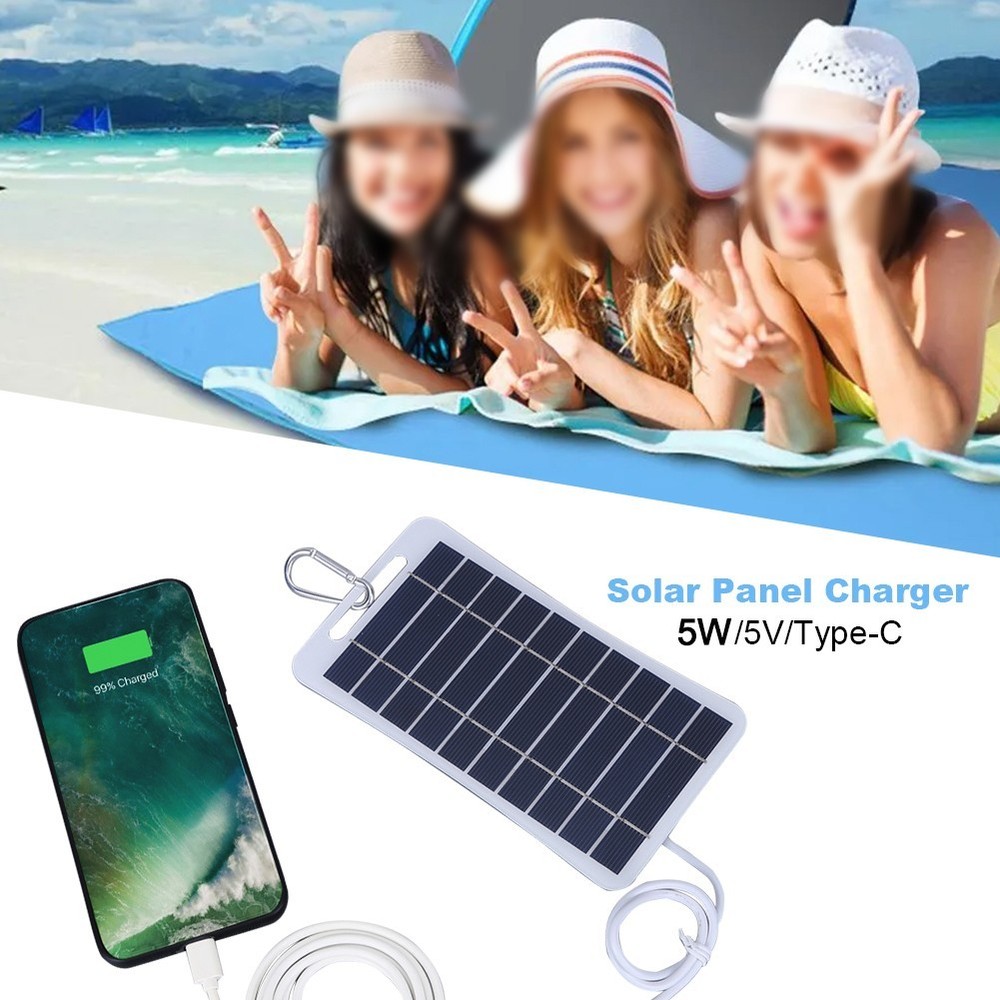Polysilicon Solar Panel Charger 5W 5V USB Output Small Size Applications