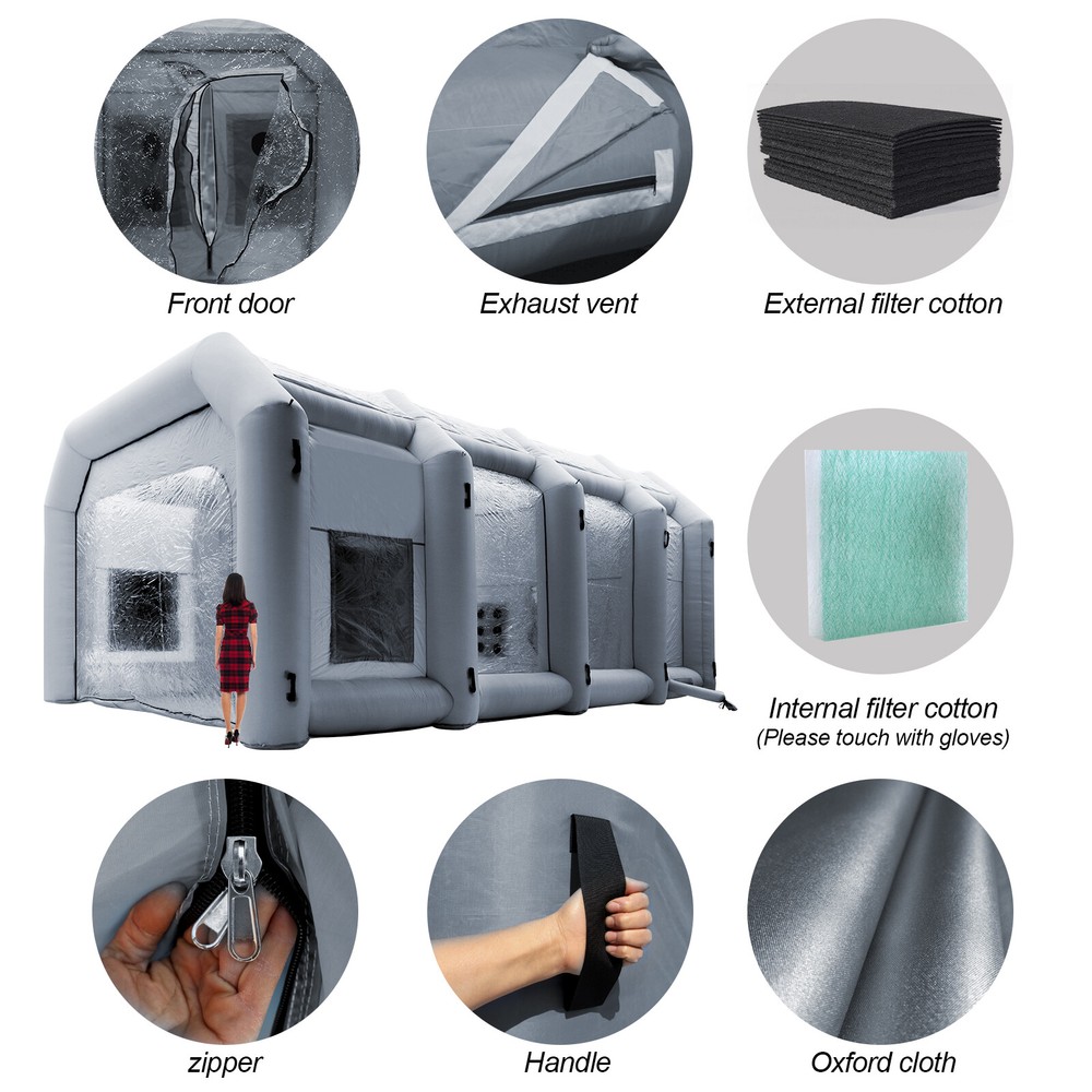 𝟑𝟎𝐱𝟐𝟎𝐱𝟏𝟑𝐅𝐭 Portable Inflatable Paint Booth