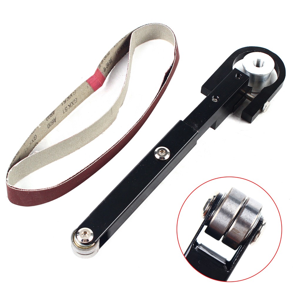 Angle Grinder Belt Sander Attachment Metal Wood Sanding Grinding Machine Bracket
