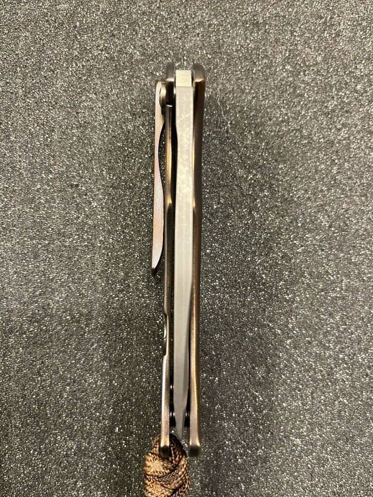 John Gray Tracker Folder Nitro V Blade 3.25" Anodized Ti Frame Lock Custom Knife