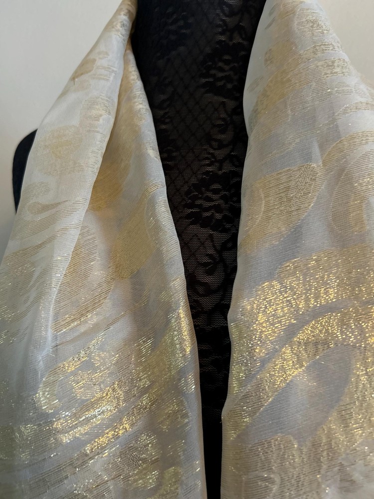 Silk Chiffon Lurex Stole