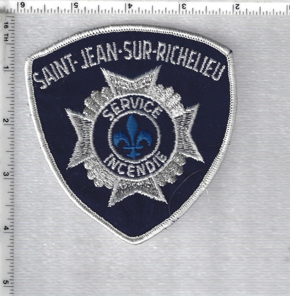 Saint-Jean-Sur-Richelieu Fire Dept (Quebec, Canada) Shoulder Patch