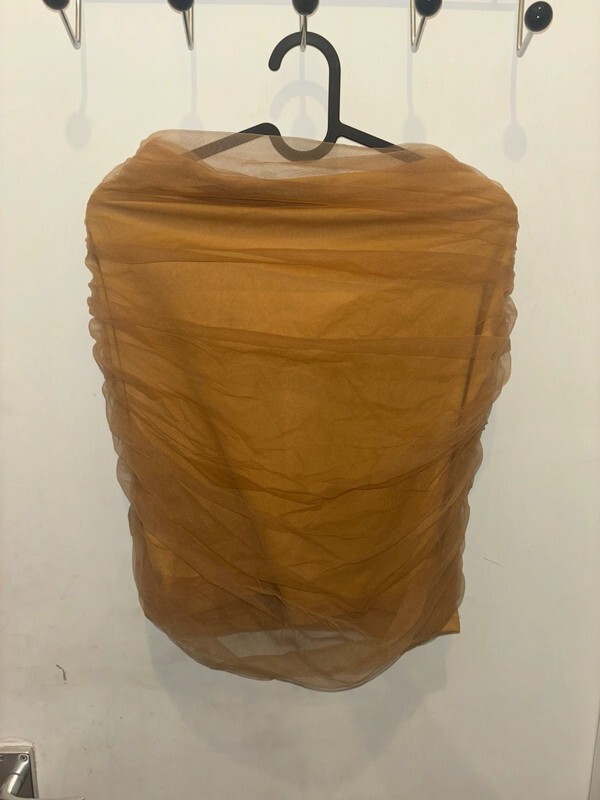 Camel Co-ord Set Evening Wear