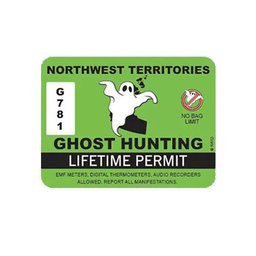 Northwest Territories Ghost Hunting Permit Sticker
