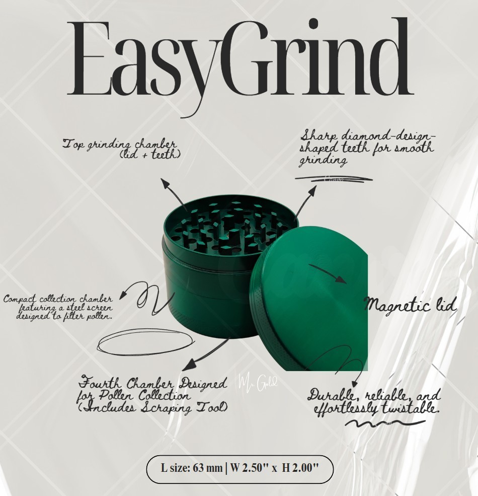 Green Metal Grinder - 63 mm