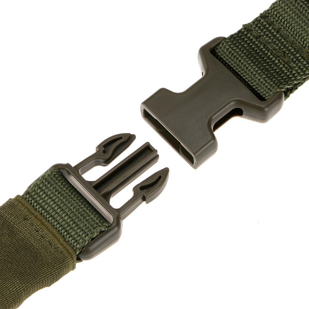 Tactical One Single Point Sling Adjustable Bungee Rifle Gun Sling Strap System