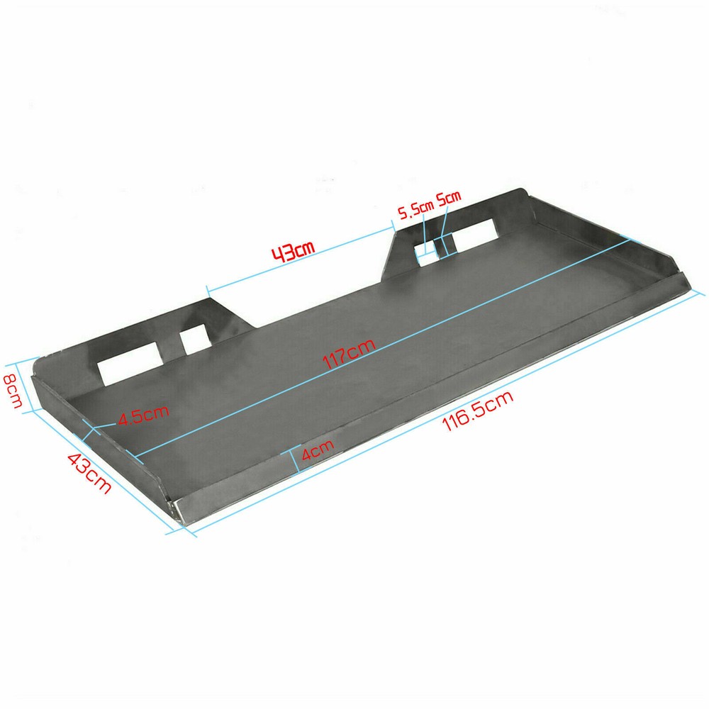 1/4" 3/8" HD 1/2" Quick Tach Attachment Mount Plate Skid Steer
