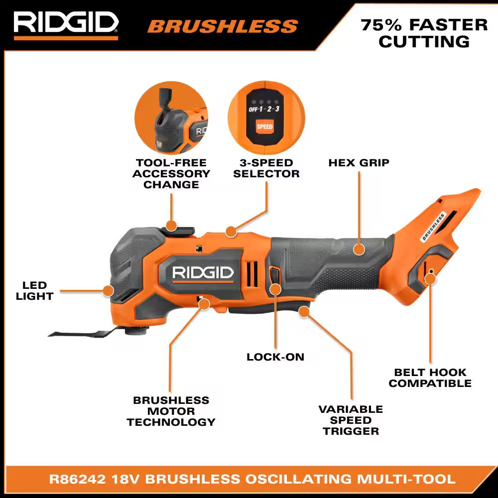 18V Brushless Cordless Multi-Tool (Tool Only)