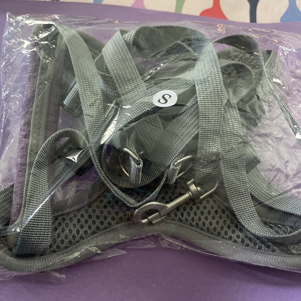No pull dog camisole reflective small dog leash/harness