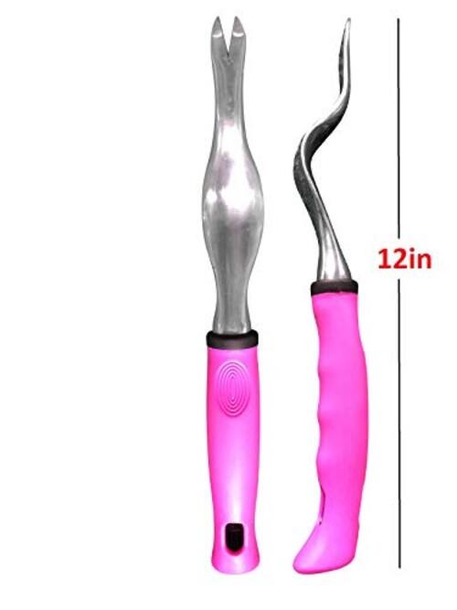 Garden Guru Hand Weeder Tool with Ergonomic Handle - Weed Puller 1 Pack Pink